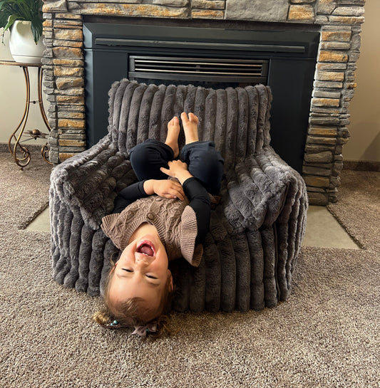 Ash Fur Beanbag Lounger