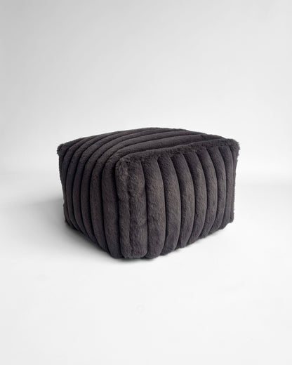 Ash Fur Ottoman