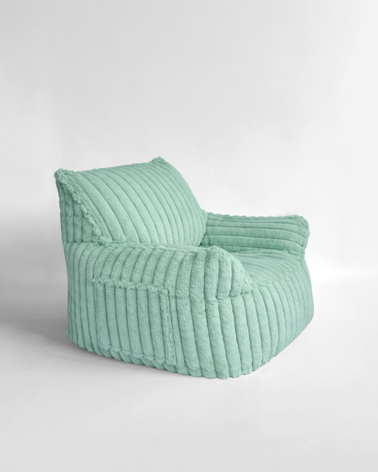 Mint Fur Beanbag Lounger
