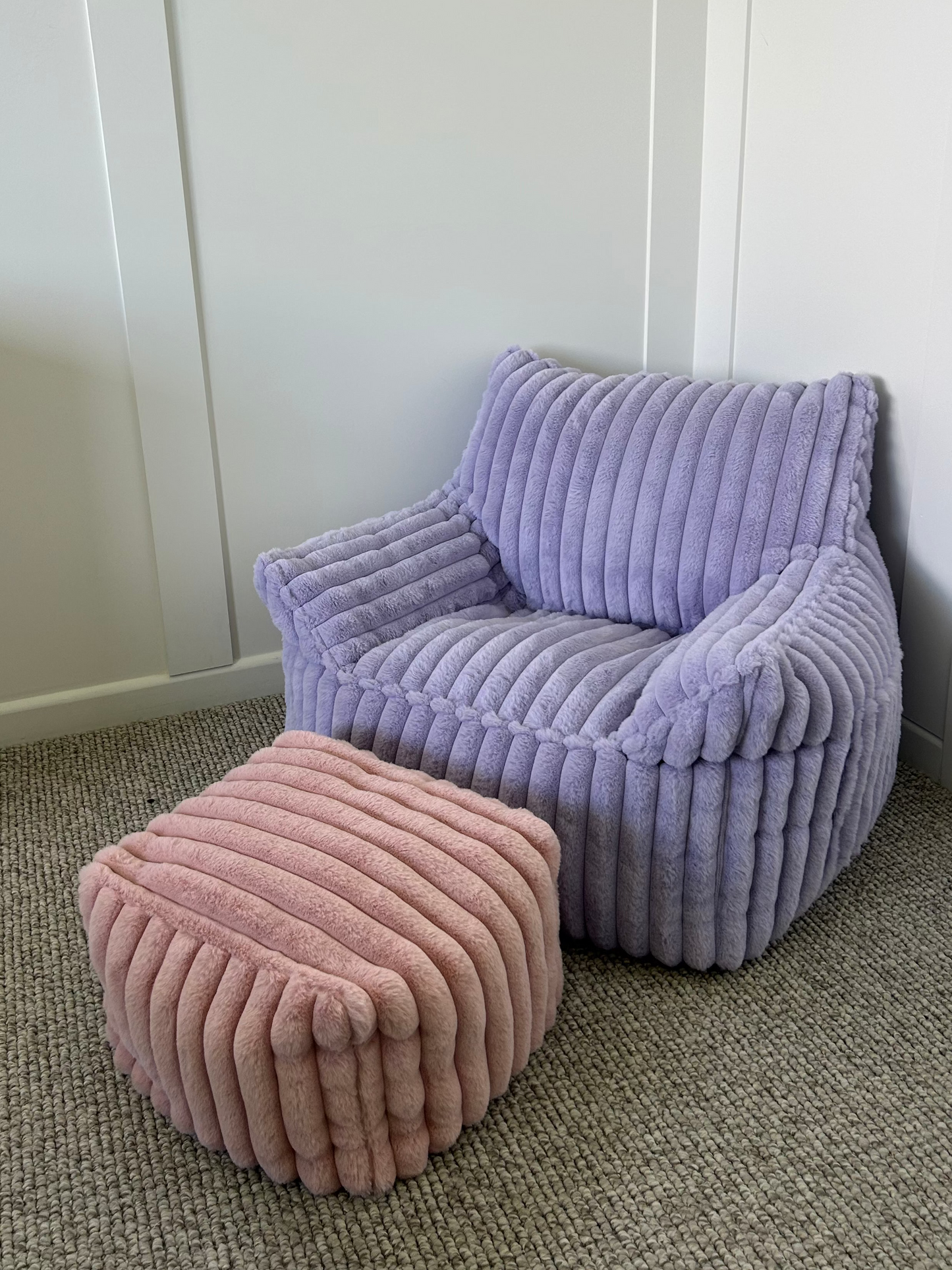 Berry Fur Ottoman